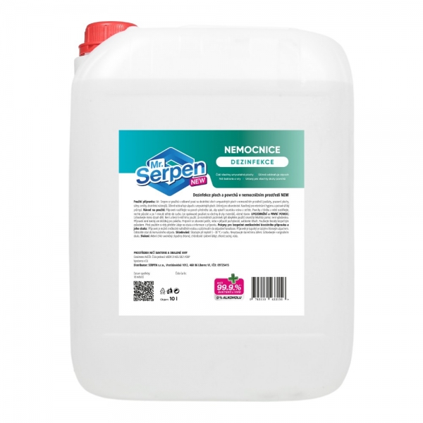 Mr. Serpen dezinfekcia plôch a povrchov v nemocniciach 10l