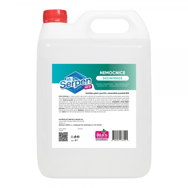 Mr. Serpen dezinfekcia plôch a povrchov v nemocniciach 5l